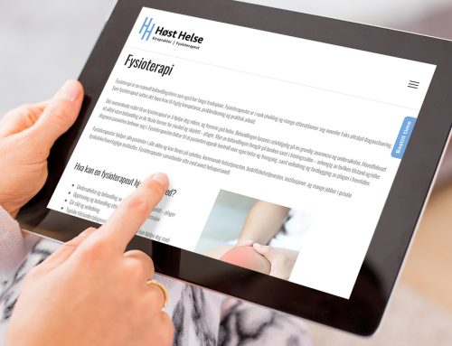 Høst Helse nettside og profilmateriell